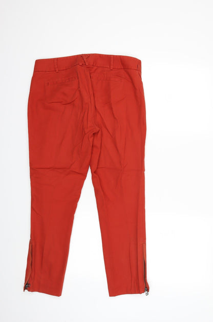 Cartonnier Womens Red   Trousers  Size 8 L25 in