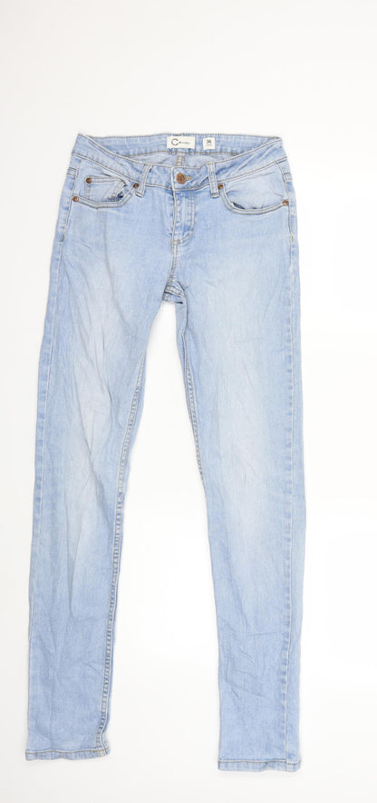 Womens UK Size 8 C Denim Regular Fit Skinny Blue Jeans