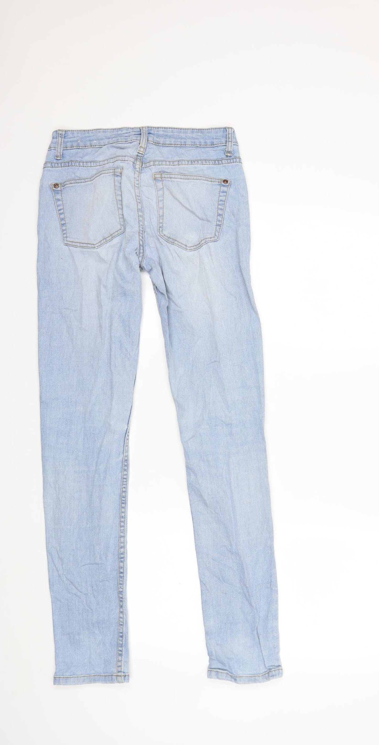 Womens UK Size 8 C Denim Regular Fit Skinny Blue Jeans