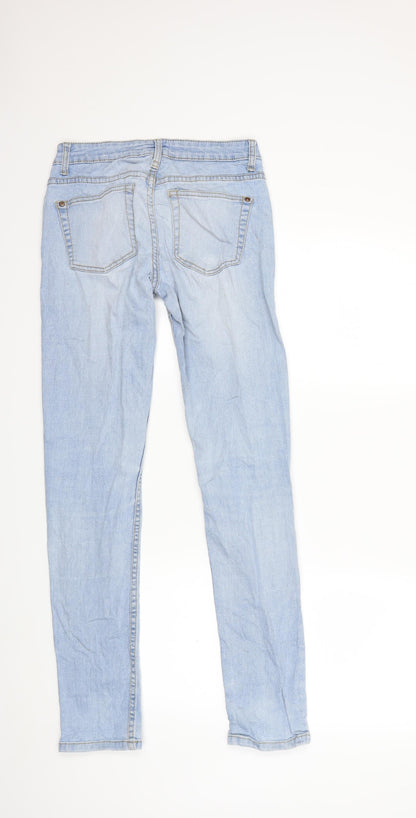 Womens UK Size 8 C Denim Regular Fit Skinny Blue Jeans