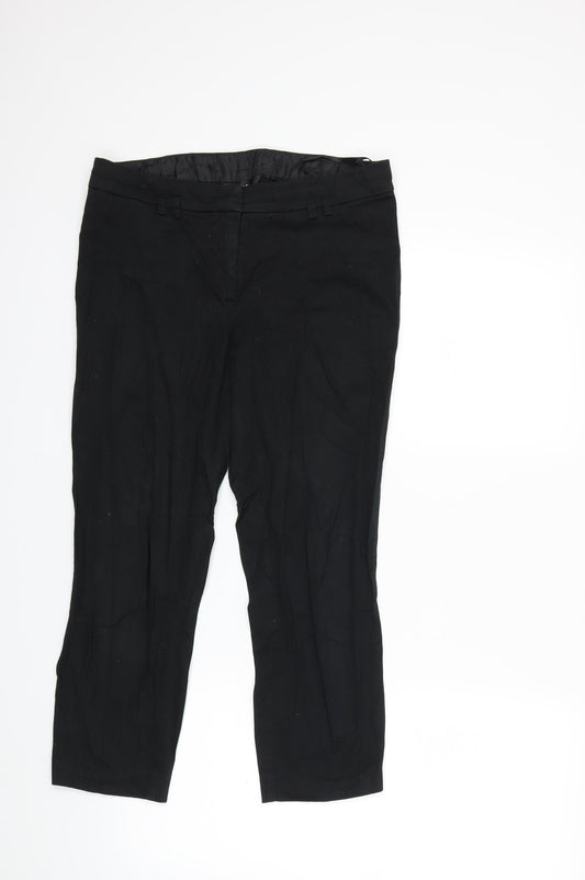 F&F Womens Black   Trousers  Size 10 L22 in