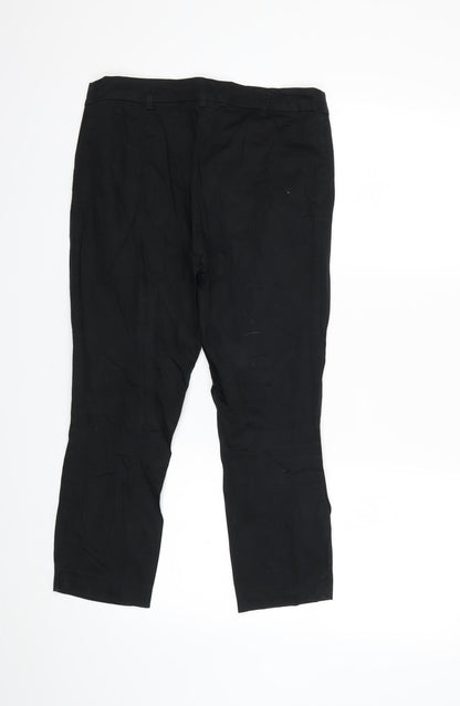 F&F Womens Black   Trousers  Size 10 L22 in