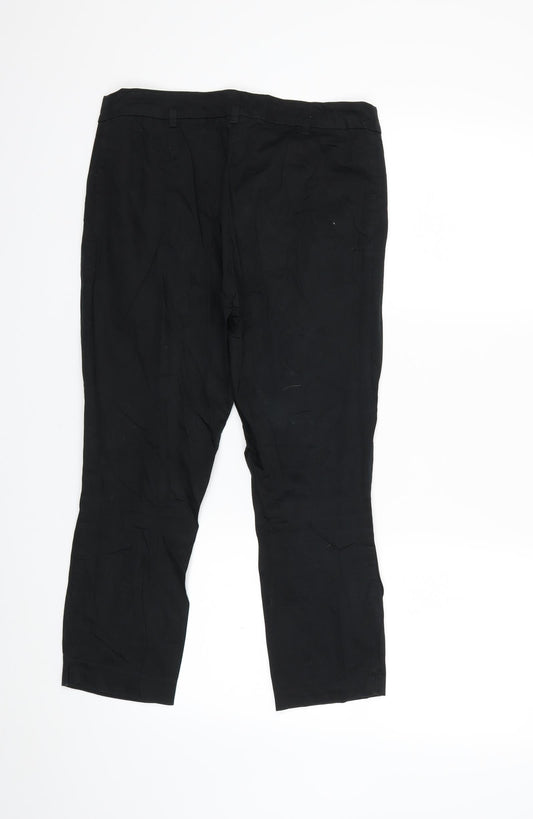 F&F Womens Black   Trousers  Size 10 L22 in