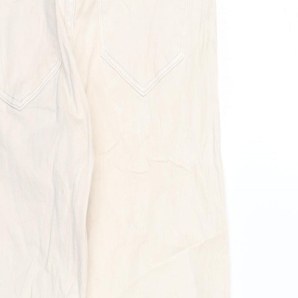 Womens UK Size 10 Lindex Regular Fit Skinny Beige Jeans