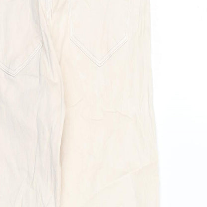 Womens UK Size 10 Lindex Regular Fit Skinny Beige Jeans