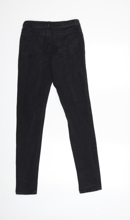 Denim & Co. Womens Black  Denim Skinny Jeans Size 8 L29 in