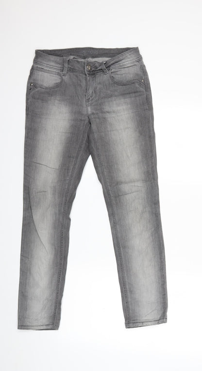 Womens UK Size 30 in Preworn Regular Fit Skinny Grey Jeans