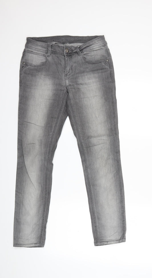 Womens UK Size 30 in Preworn Regular Fit Skinny Grey Jeans