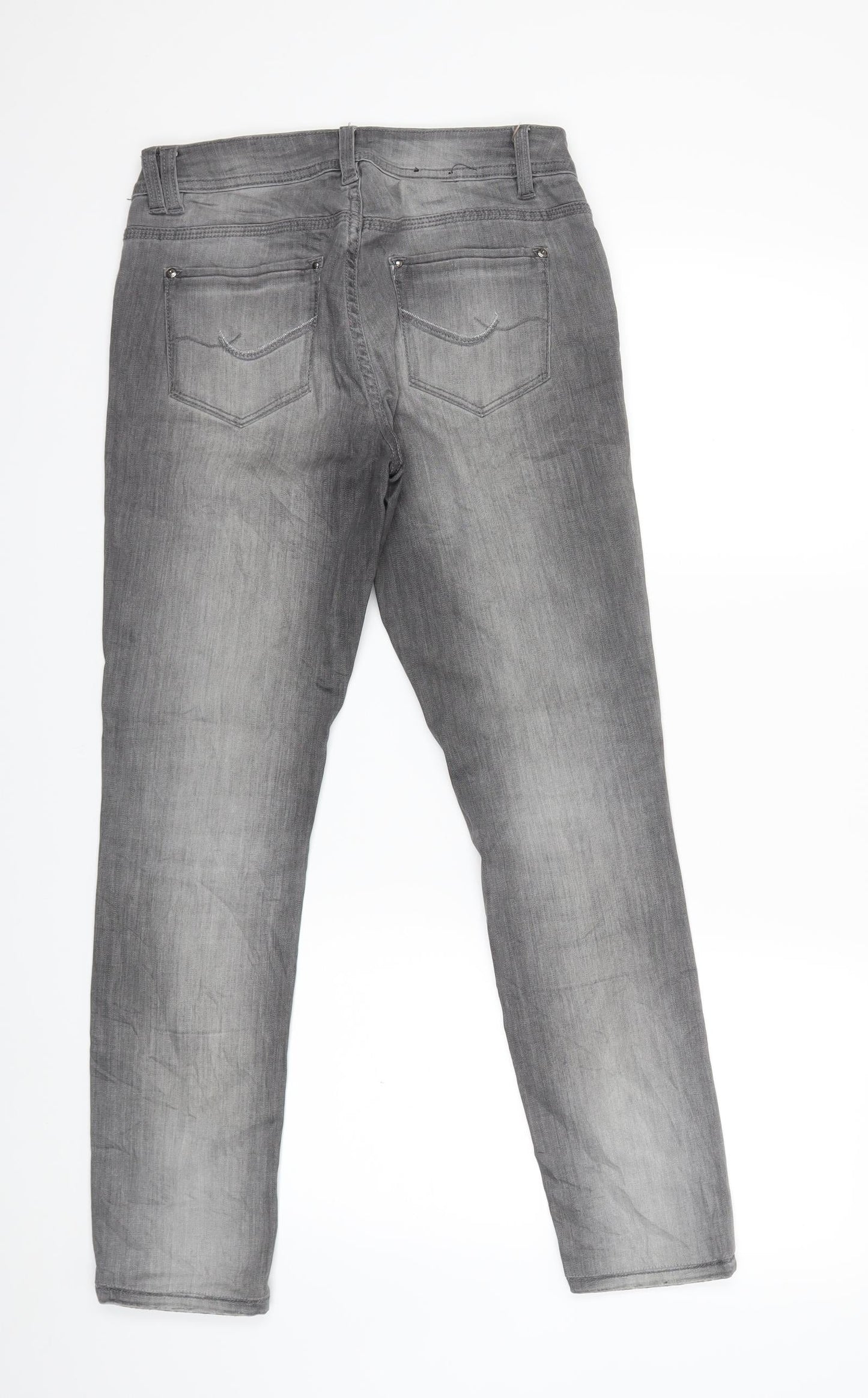 Womens UK Size 30 in Preworn Regular Fit Skinny Grey Jeans