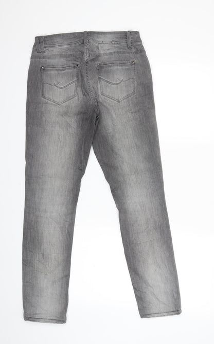 Womens UK Size 30 in Preworn Regular Fit Skinny Grey Jeans