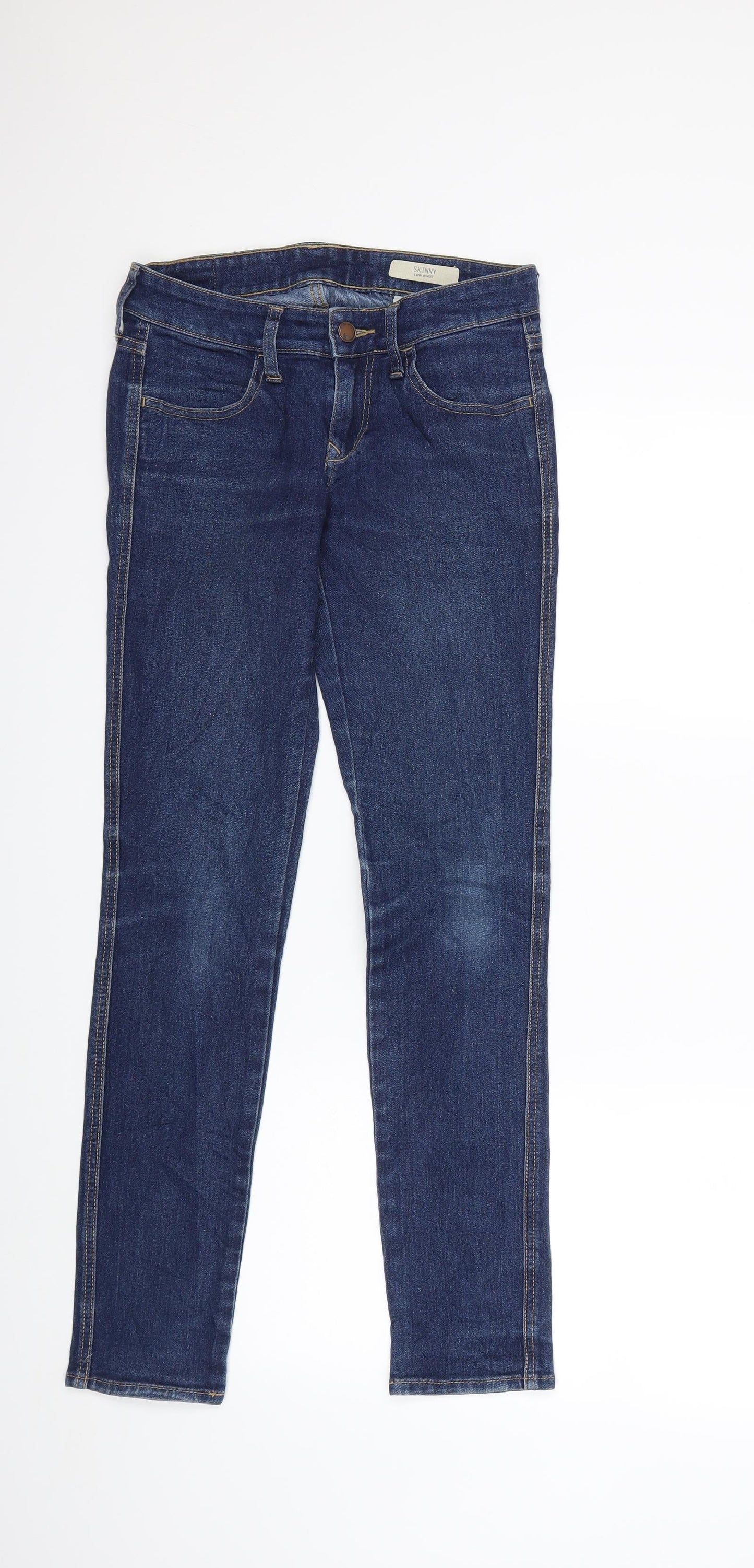 Womens UK Size 26 in Preworn Regular Fit Skinny Blue Jeans