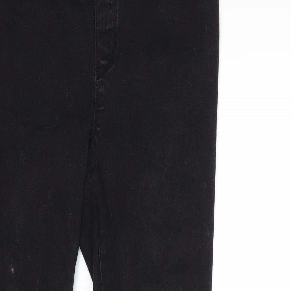 George Womens Black  Denim Skinny Jeans Size 10 L28 in