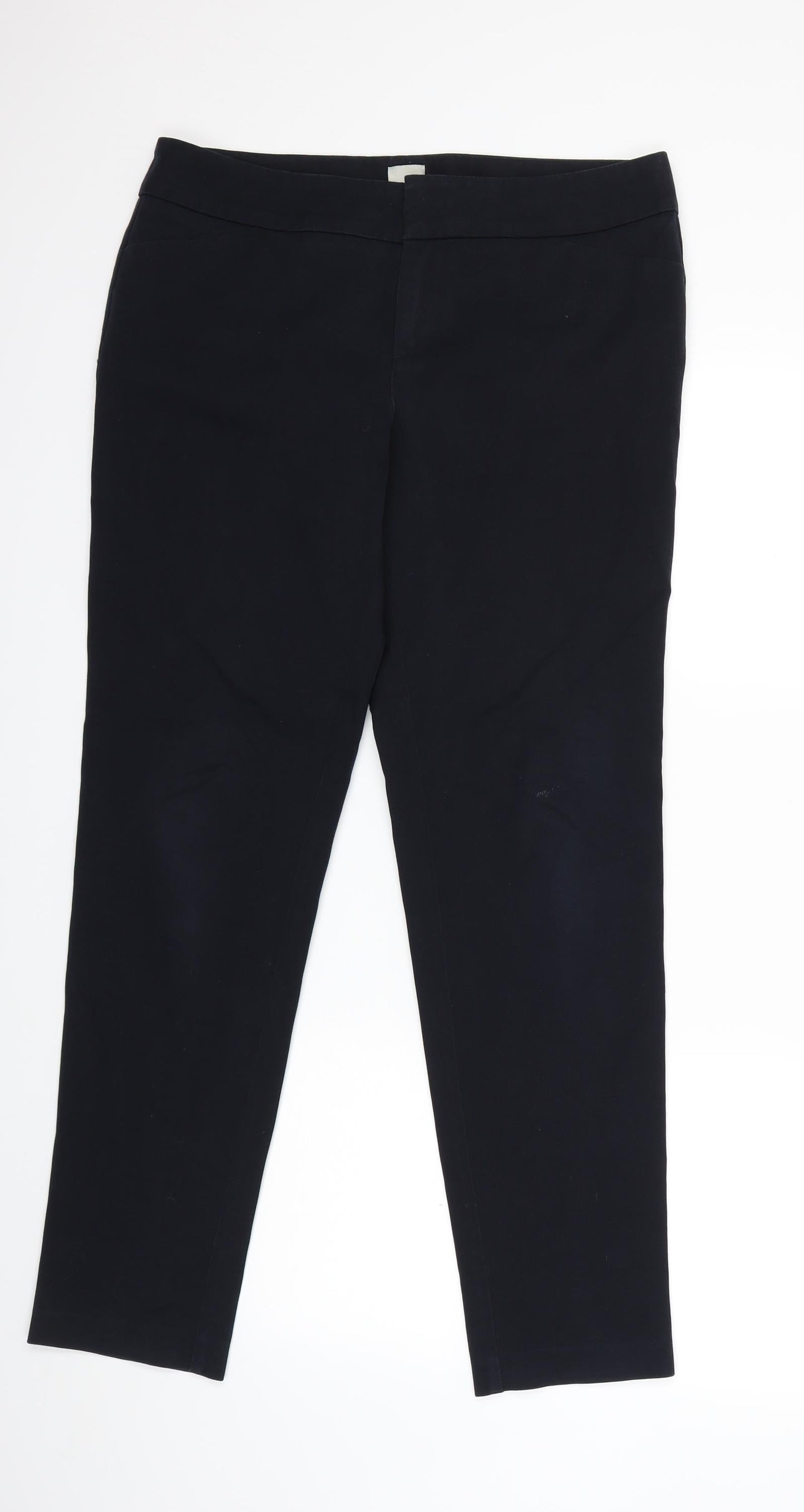 Womens UK Size 34 in ecru Regular Fit  Blue Trousers