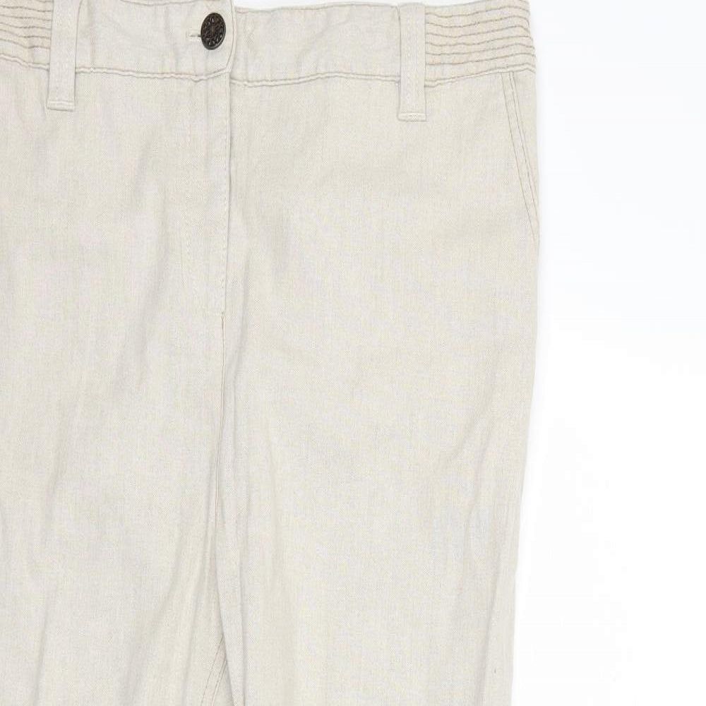 Per Una Womens Beige   Trousers  Size 14 L23 in
