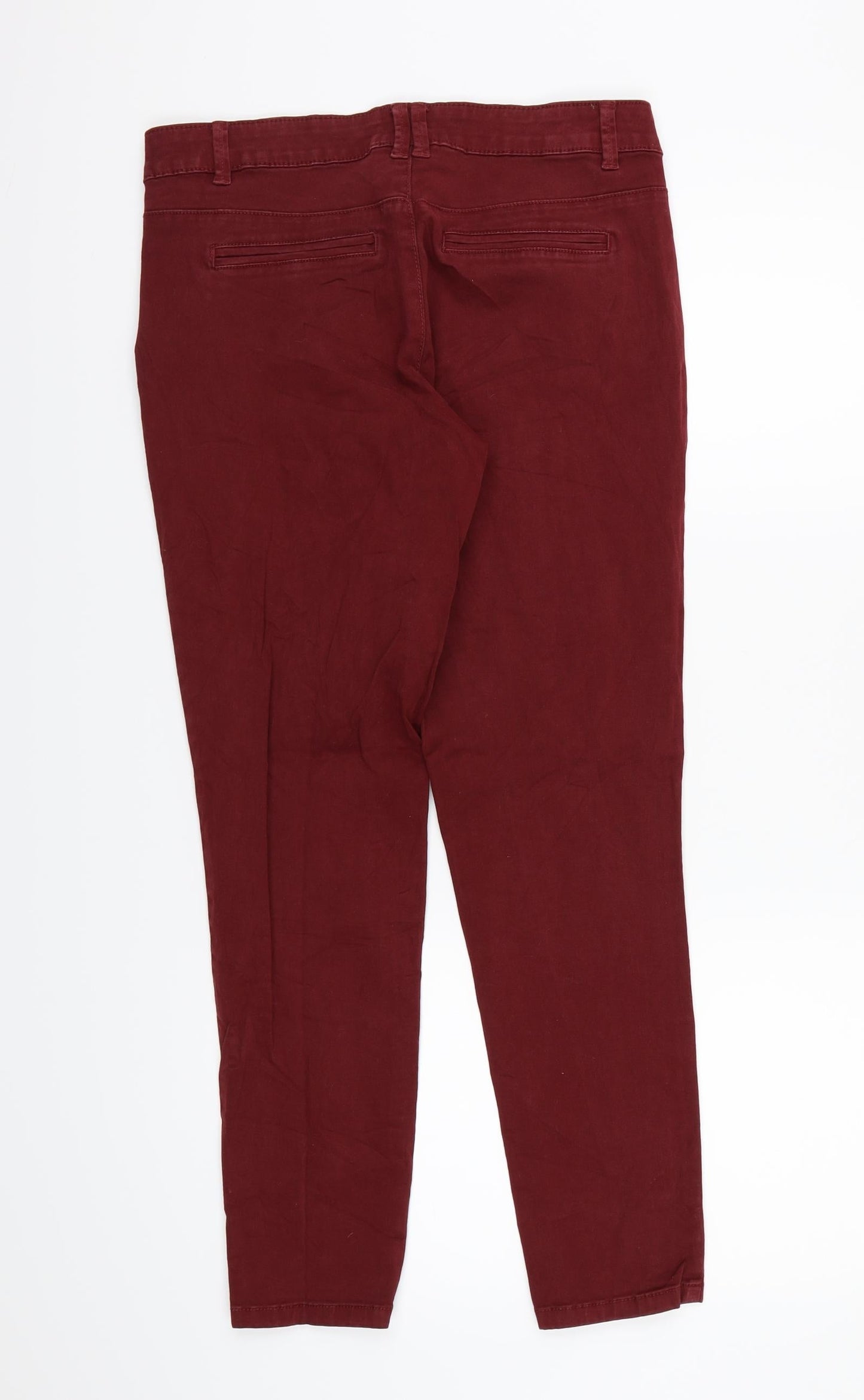 Clockhouse Womens Brown  Denim Skinny Jeans  L26 in - BURGUNDY
