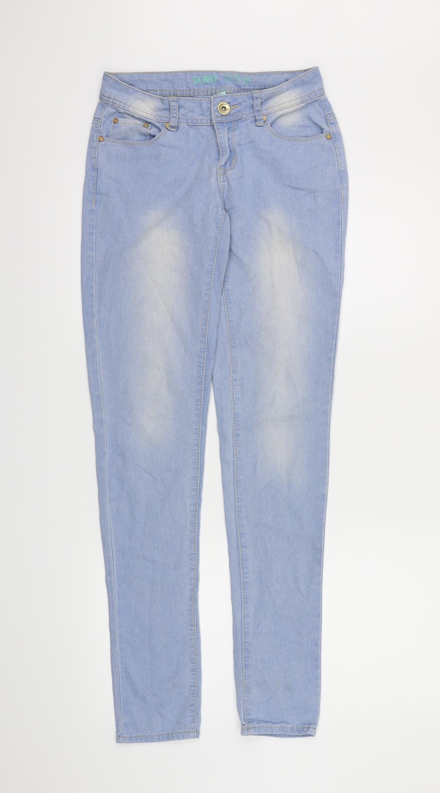 Denim co Womens Blue  Denim Straight Jeans Size 6 L30 in