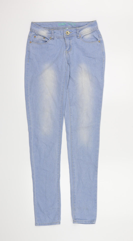 Denim co Womens Blue  Denim Straight Jeans Size 6 L30 in