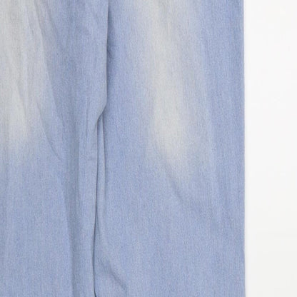 Denim co Womens Blue  Denim Straight Jeans Size 6 L30 in