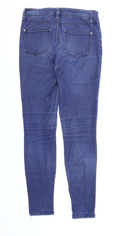 Womens UK Size 10 Waredenim Regular Fit Skinny Blue Jeans