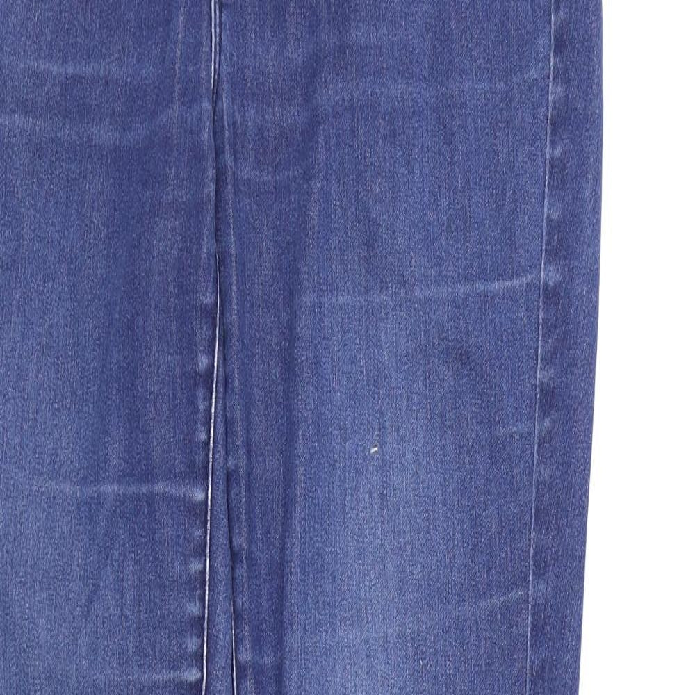 Womens UK Size 10 Waredenim Regular Fit Skinny Blue Jeans