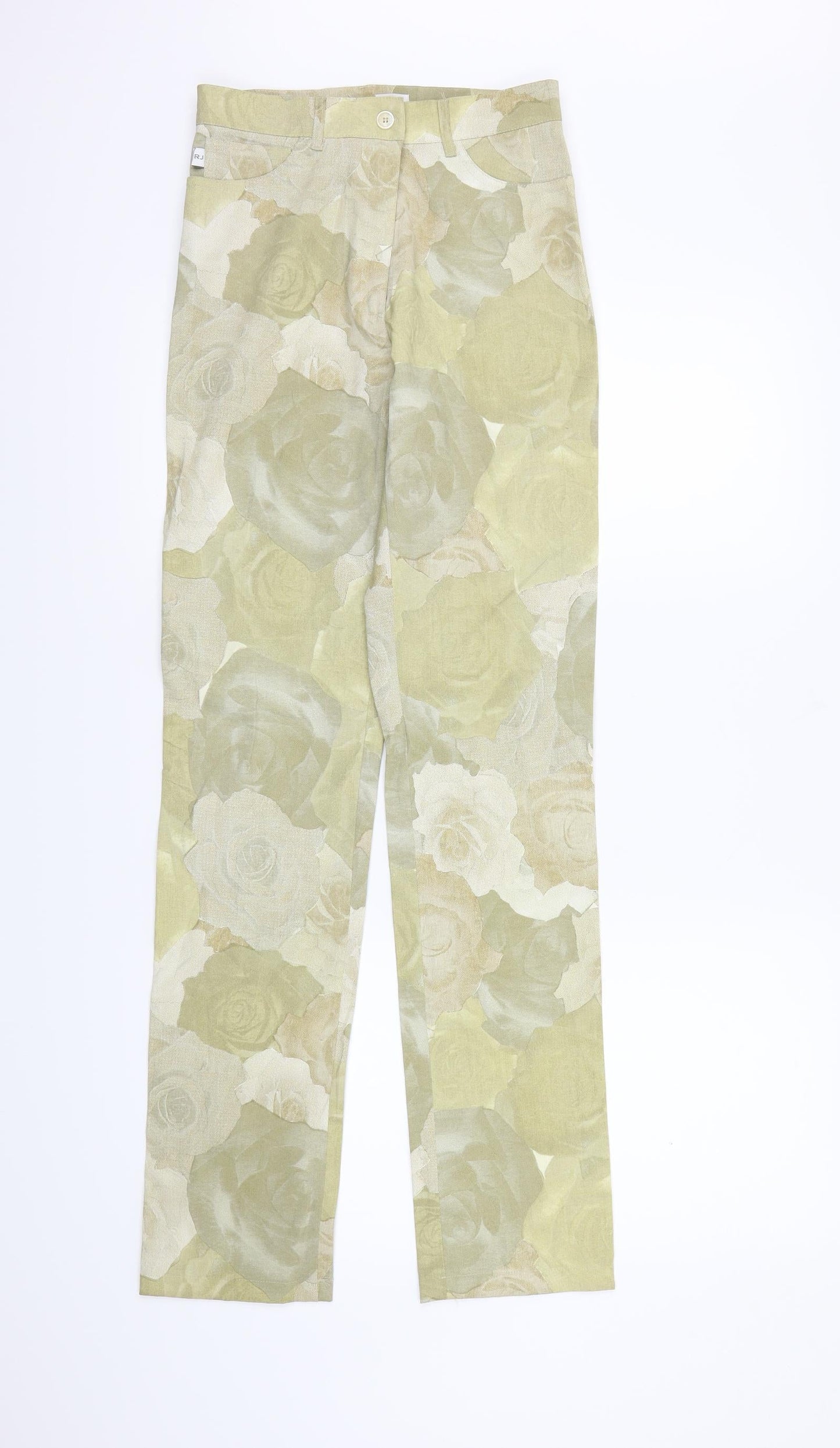 Riflessi Womens Brown Floral  Trousers  Size 12 L31 in