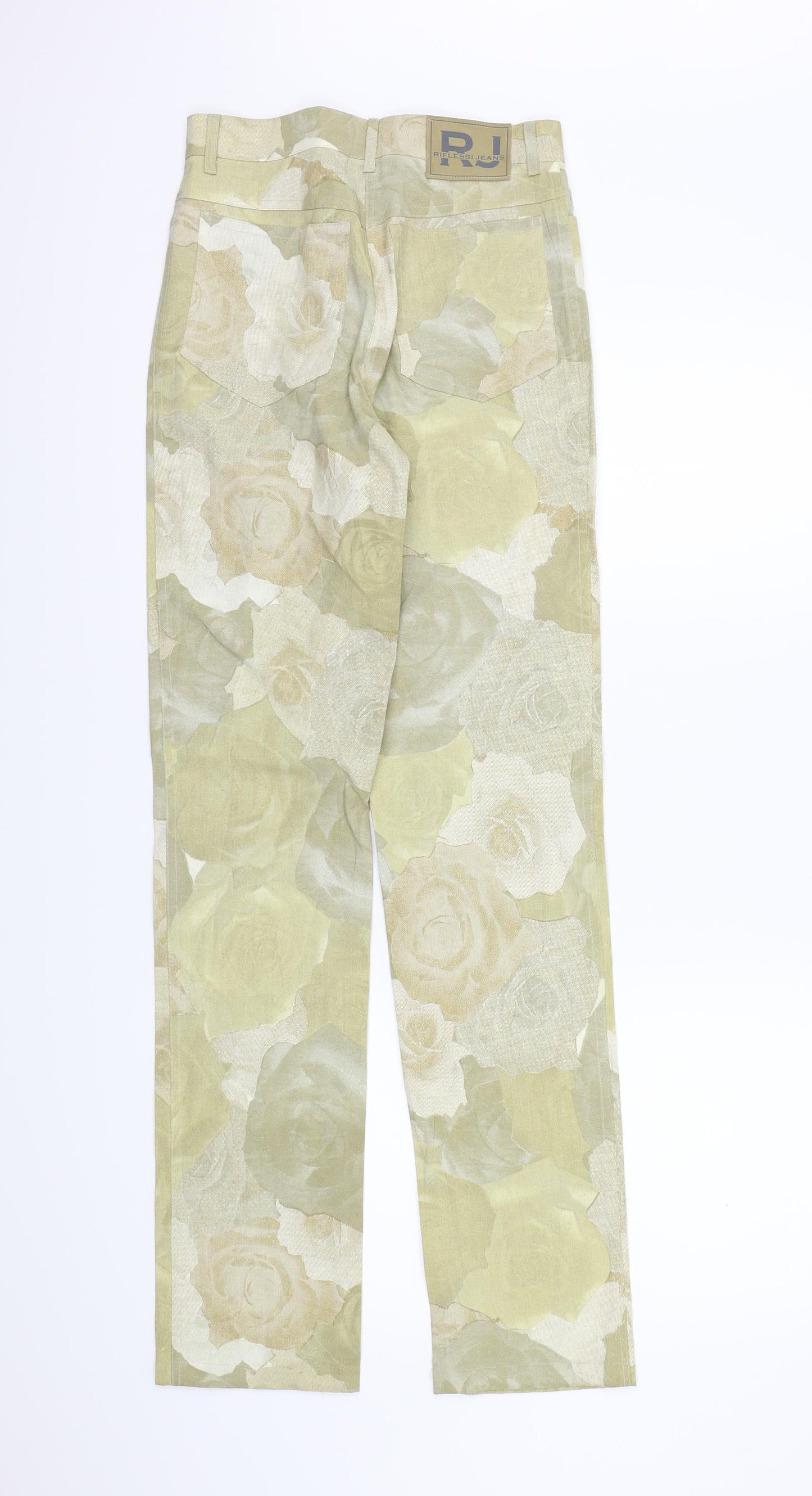 Riflessi Womens Brown Floral  Trousers  Size 12 L31 in