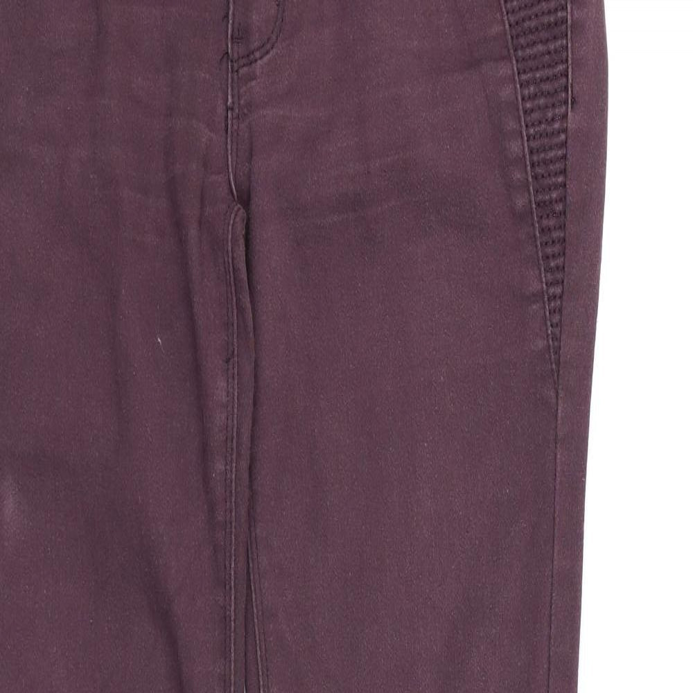 Denim co Womens Purple  Denim Jegging Jeans Size 12 L30 in