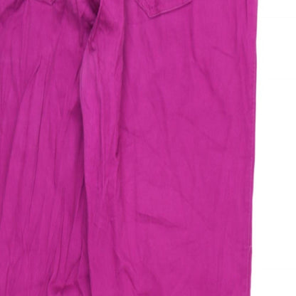 Womens UK Size 14 Janina Regular Fit  Purple Trousers