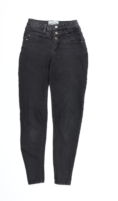 New Look Womens Black  Denim Skinny Jeans Size 6 L26 in