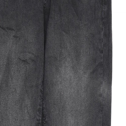 Up 2 Fashion Womens Black  Denim Mom Jeans Size 10 L30 in