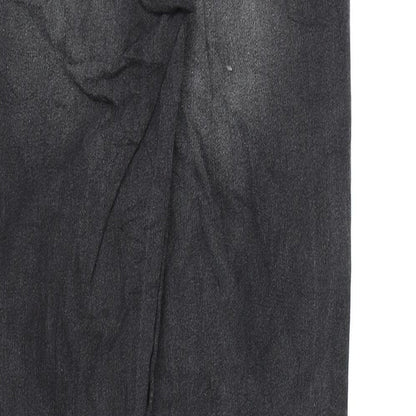 Up 2 Fashion Womens Black  Denim Mom Jeans Size 10 L30 in