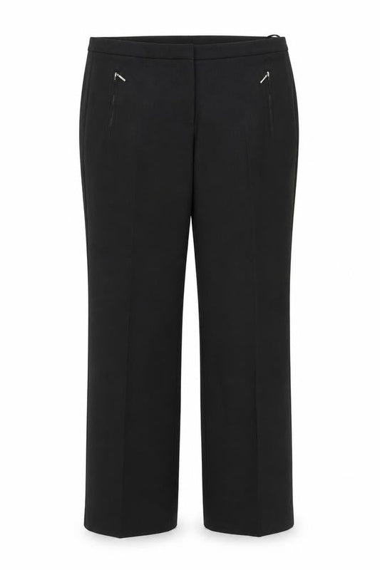Womens UK Size 12 BHS Regular Fit Dress Pants Black Trousers