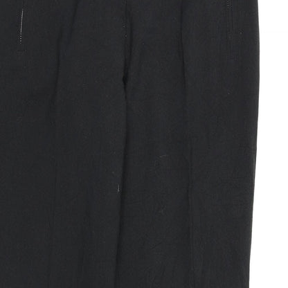 Womens UK Size 12 BHS Regular Fit Dress Pants Black Trousers