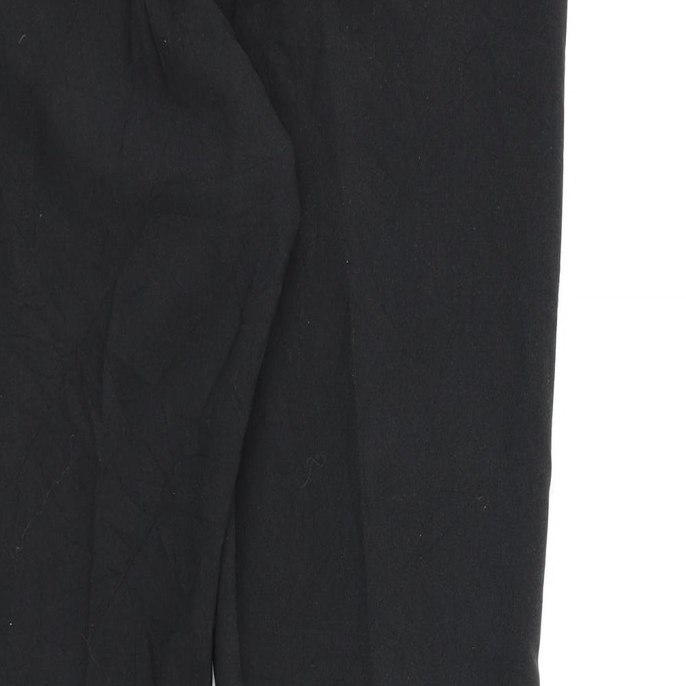 Womens UK Size 12 BHS Regular Fit Dress Pants Black Trousers