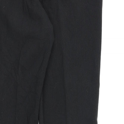 Womens UK Size 12 BHS Regular Fit Dress Pants Black Trousers