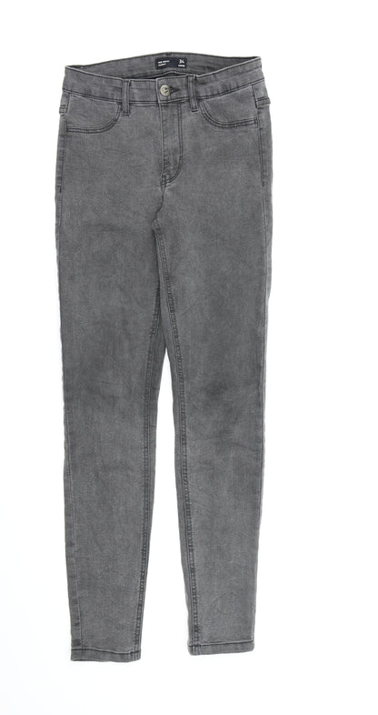Womens UK Size 6 Sinsay Regular Fit Skinny Grey Jeans