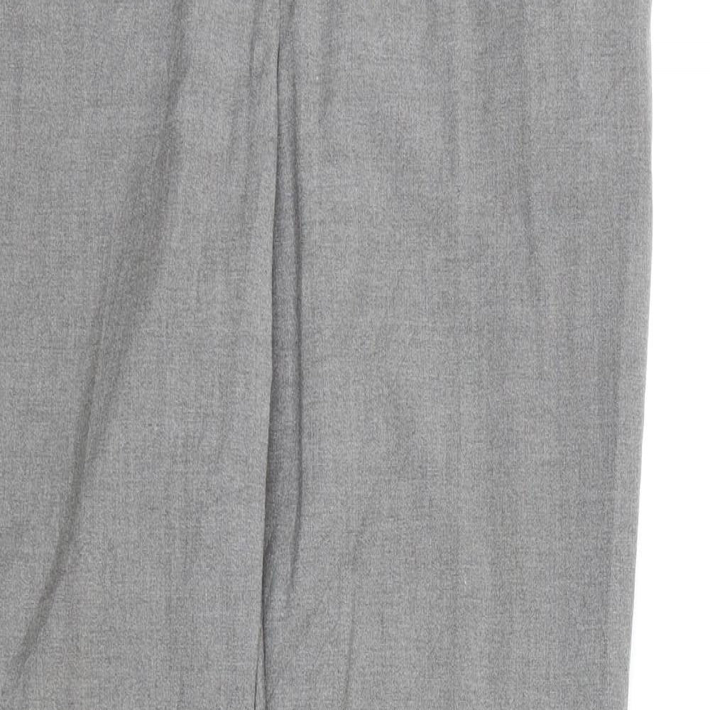 Womens UK Size 12 H&M Regular Fit Dress Pants Grey Trousers