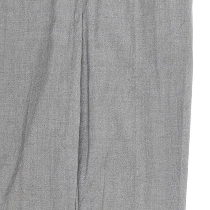 Womens UK Size 12 H&M Regular Fit Dress Pants Grey Trousers