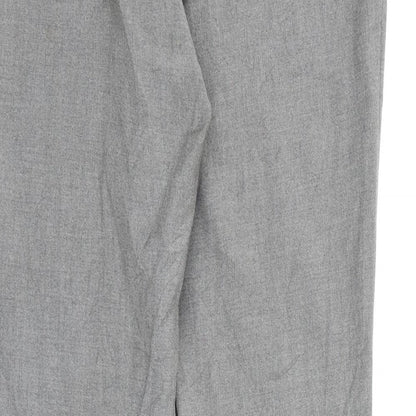 Womens UK Size 12 H&M Regular Fit Dress Pants Grey Trousers
