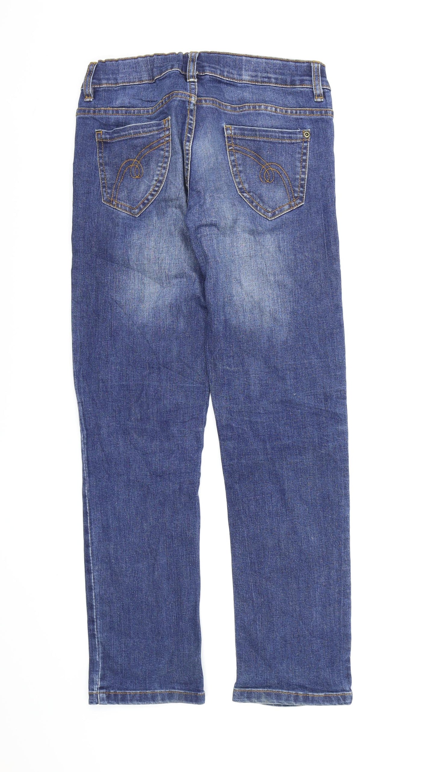 YFK Girls Blue  Denim Straight Jeans Size 10 Years