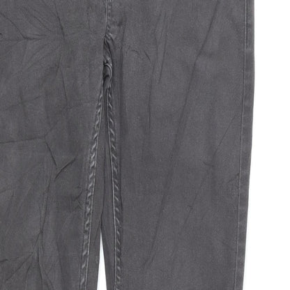 Womens UK Size S Preworn Regular Fit Skinny Grey Jeans