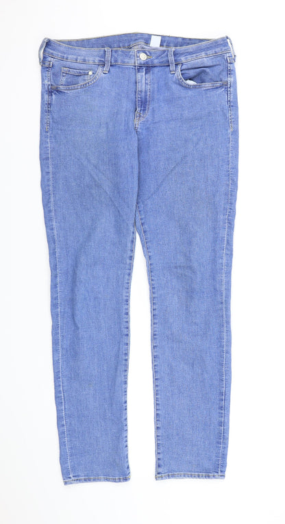 &DENIM Mens Blue  Denim Straight Jeans  L30 in
