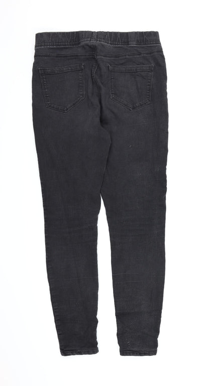 Pep&Co Womens Black  Denim Jegging Jeans Size 12 L27 in