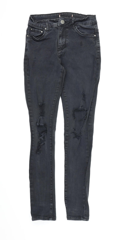 Preworn Womens Black  Denim Skinny Jeans Size 10 L28 in - Skinny Jeans
