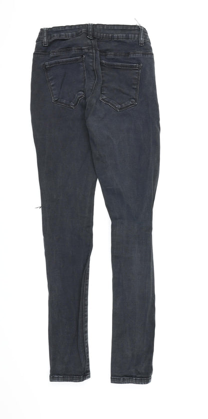 Preworn Womens Black  Denim Skinny Jeans Size 10 L28 in - Skinny Jeans