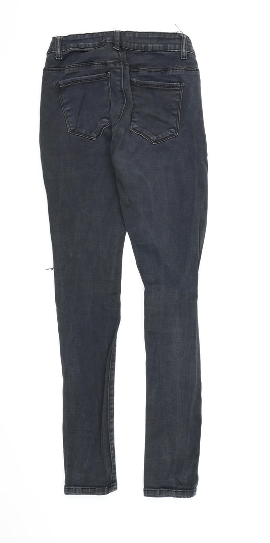 Preworn Womens Black  Denim Skinny Jeans Size 10 L28 in - Skinny Jeans