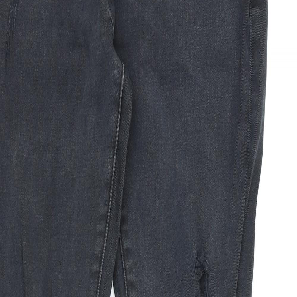 Preworn Womens Black  Denim Skinny Jeans Size 10 L28 in - Skinny Jeans