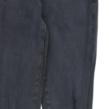 Preworn Womens Black  Denim Skinny Jeans Size 10 L28 in - Skinny Jeans