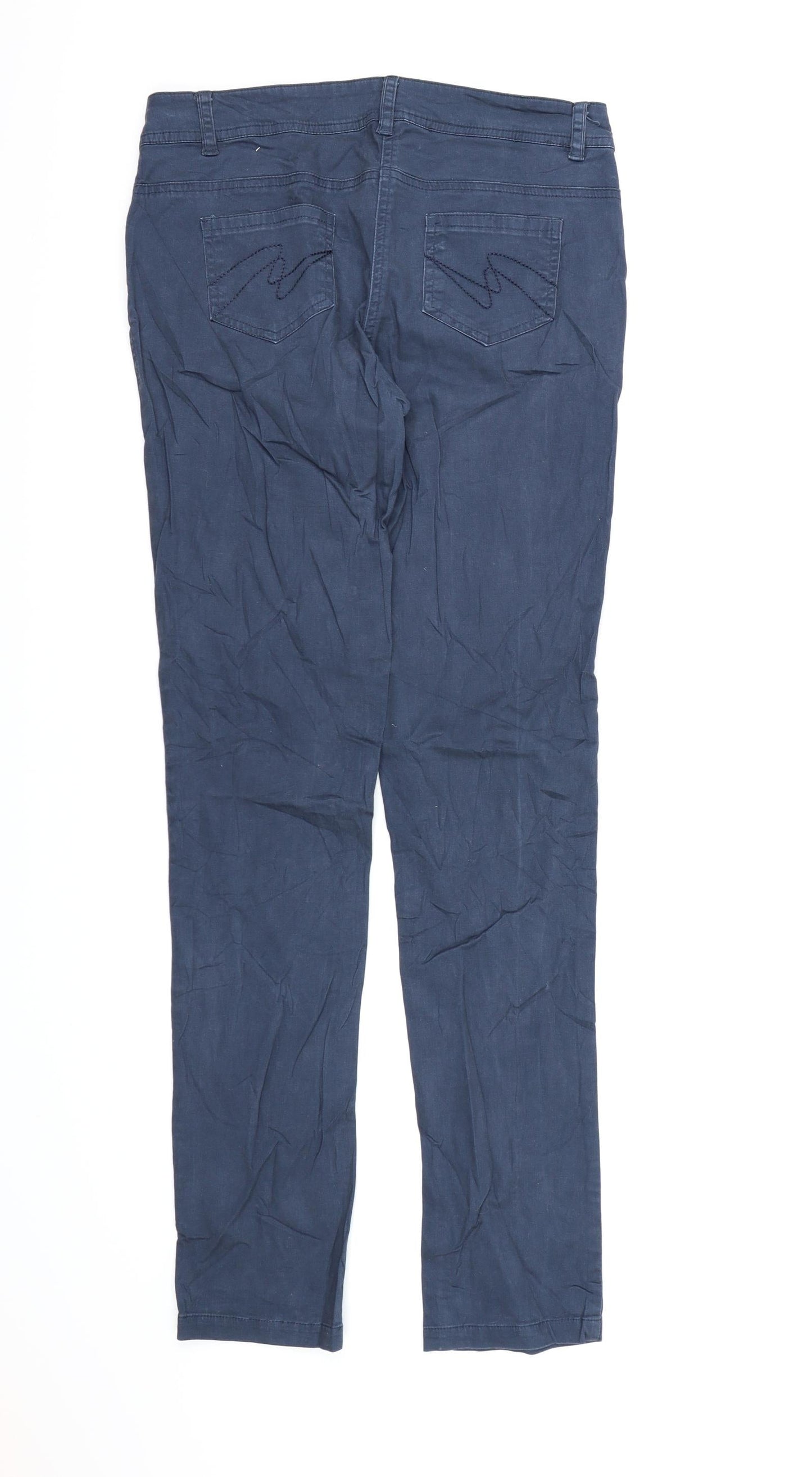 Womens UK Size 6 Pimkie Regular Fit Straight Blue Jeans