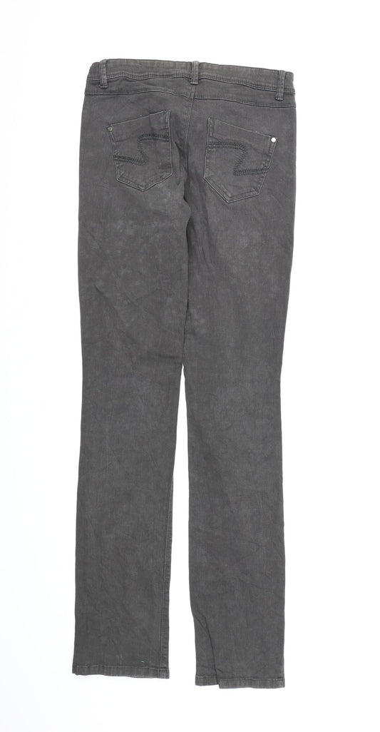 Womens UK Size 8 Camieu Regular Fit Skinny Grey Jeans